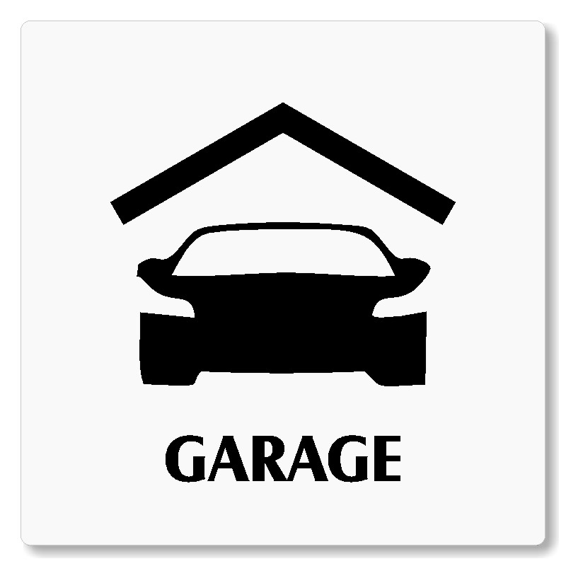 Garage, 80x80mm, bílá, Nevada